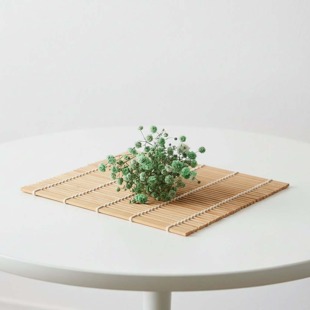 Stabilizovaná Gypsophila box pro aranžování - zelená detail